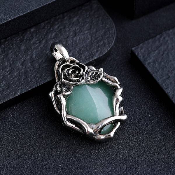 Natural Green Aventurine Pendants