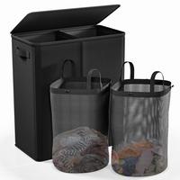 RaybeeFurniture Laundry Basket with Lid,154L-170L Clothes Hamper for Laundry Hamper 2/3 Section,Laundry Basket with Lid, Coll...
