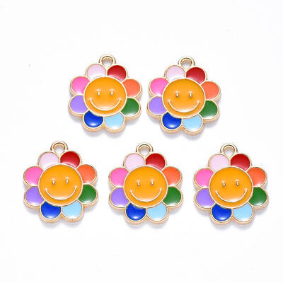 Alloy Enamel Pendants