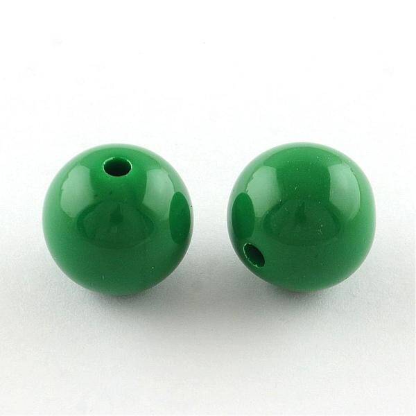 Round Bubblegum Chunky Acrylic Beads