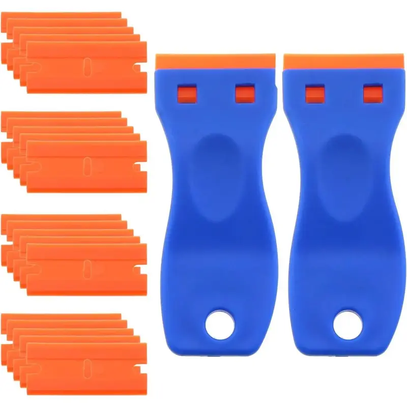 Paint Scrapers,Plastic Scraper Tool,Plastic Blade Scraper,Sticker Remover For Cars,Rapid Remover Adhesive Remover , Plastic S...