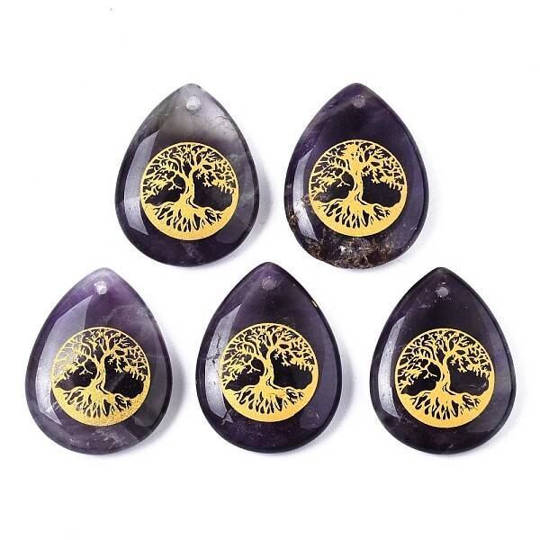 Natural Amethyst Pendants