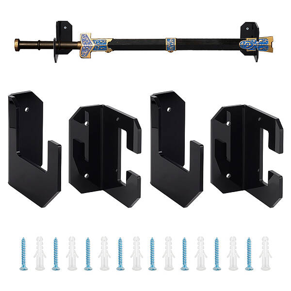 Acrylic Wall Mounted Sword Display Stands