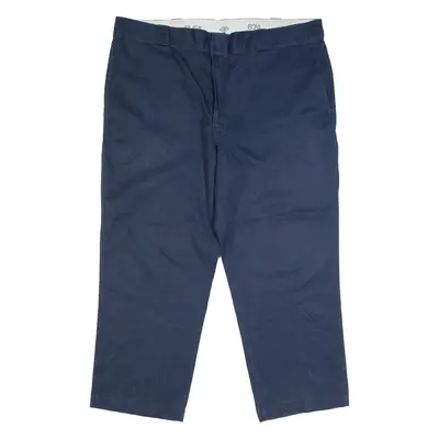 DICKIES 874 Flex Workwear Mens Trousers Blue Classic Straight W42 L26