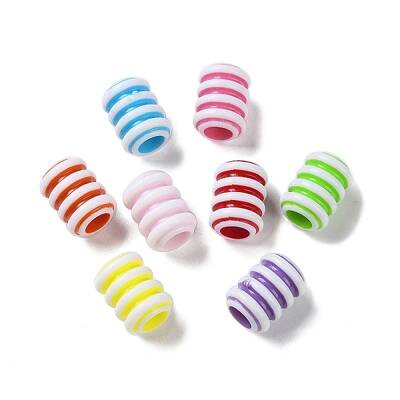 Opaque Acrylic European Beads