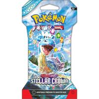 Pokémon Stellar Crown Sleeved Booster - New Expansion Trading Card Game - 10 Cards Per Pack