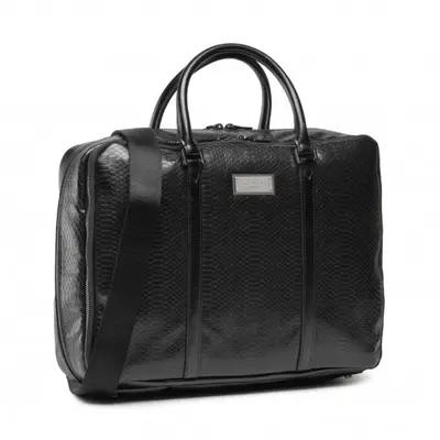 Guess, Leather, Laptop Complement, Black, 40 x 30 x 9 cm, Men