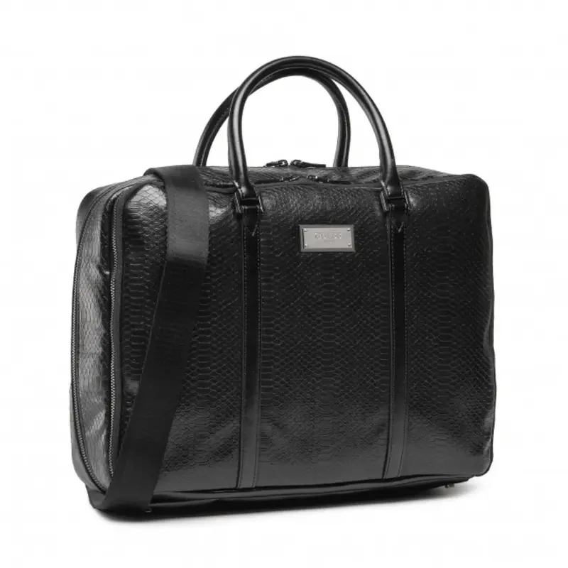 Guess, Leather, Laptop Complement, Black, 40 x 30 x 9 cm, Men
