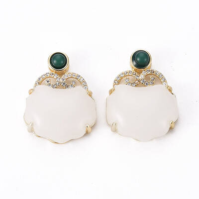 Brass Micro Pave Clear Cubic Zirconia Pendants
