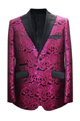Paisley-400 Fuschia - Mens Wholesale Blazers