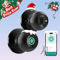 Fall CIEPOJIT Fingerprint Soor Lock, 1 Count Smart Door Knob with APP/Keypad, Keyless Entry Smart Lock, Biometric Lock Great...