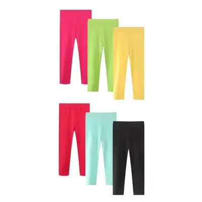 Bow Dream 6 Packs Solid Girls Leggings Casual Sports,daily wear,Fall&Winter
