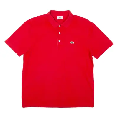 LACOSTE Mens Polo Shirt Red L