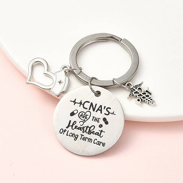 304 Stainless Steel & Alloy Keychain