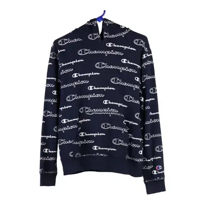 Champion Hoodie - XL Navy Cotton Blend
