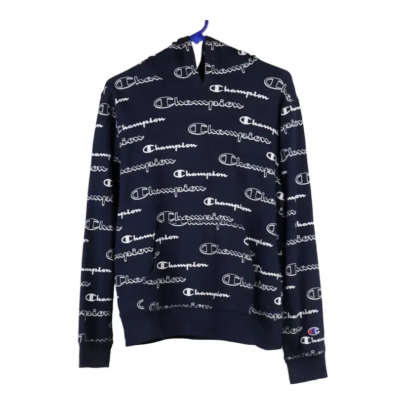 Champion Hoodie - XL Navy Cotton Blend