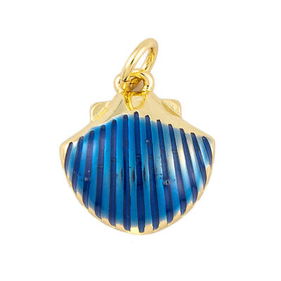 Rack Plating Brass Enamel Pendants