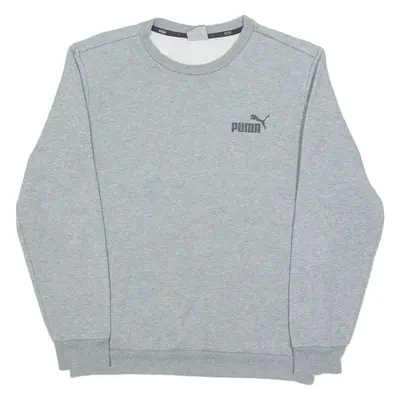 PUMA Mens Sweatshirt Grey Crew Neck M