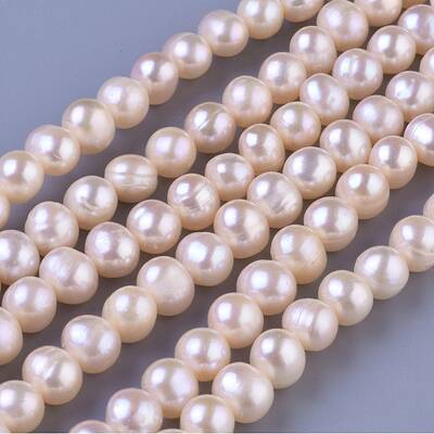Natural Cultured Freshwater Pearl Beads Strands