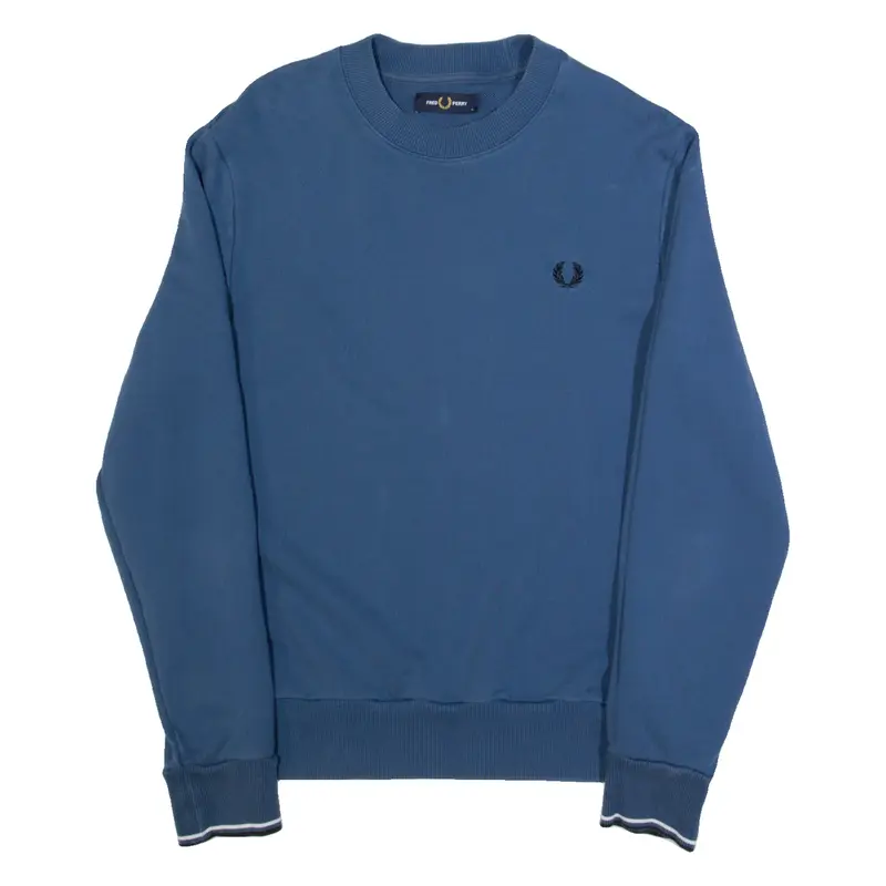 FRED PERRY Mens Sweatshirt Blue M