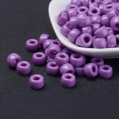 Opaque Acrylic European Beads