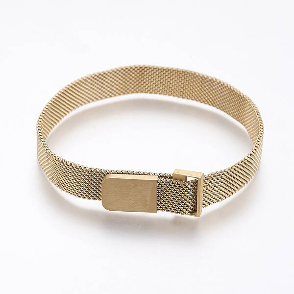 PVD Vacuum Plating 430 Stainless Steel Mesh Bracelet Making