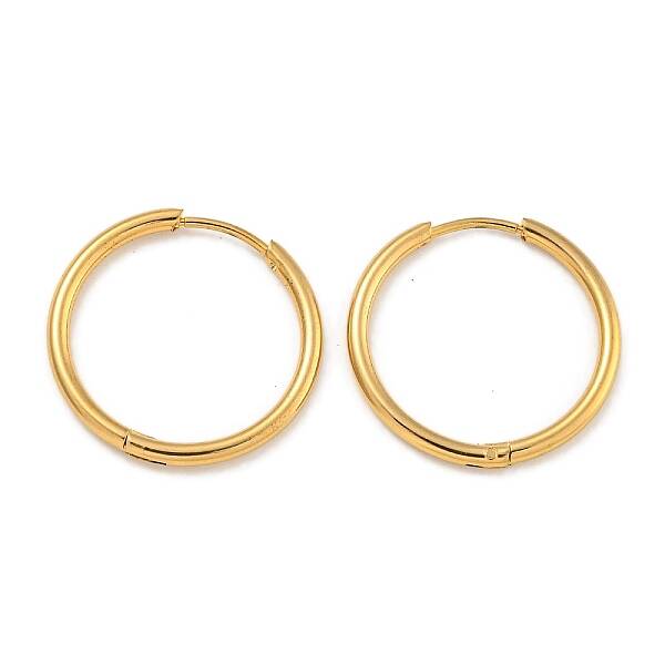 PVD Vacuum Plating 304 Stainless Steel Huggie Hoop Earrings for Women