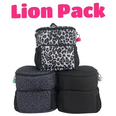 Lion Pack Sports Travel Bag 2.0 in 3 different patterns! Great for on-the-go!