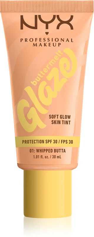 NYX Professional Makeup Buttermelt Glaze Illuminating Tinted Lotion SPF 30 Color 01 Whipped Butta 30 ml