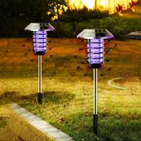 Solar Powered Mosquito Killer Light, 2 Counts Solar Mosquito Zapper Lamp, Outdoor Mosquito Killer Light, Suitable for Indoor ...