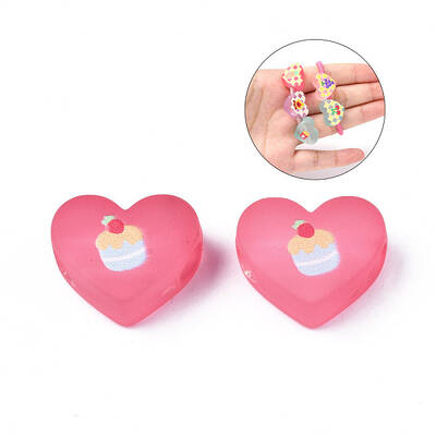 Transparent Printed Acrylic Beads