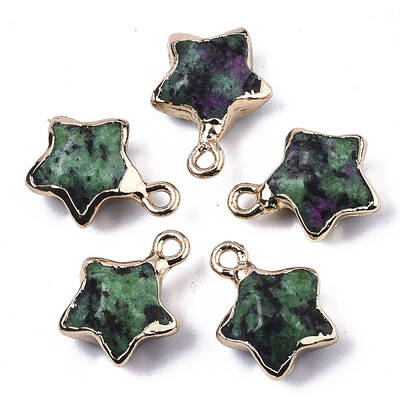 Natural Ruby in Zoisite Pendants