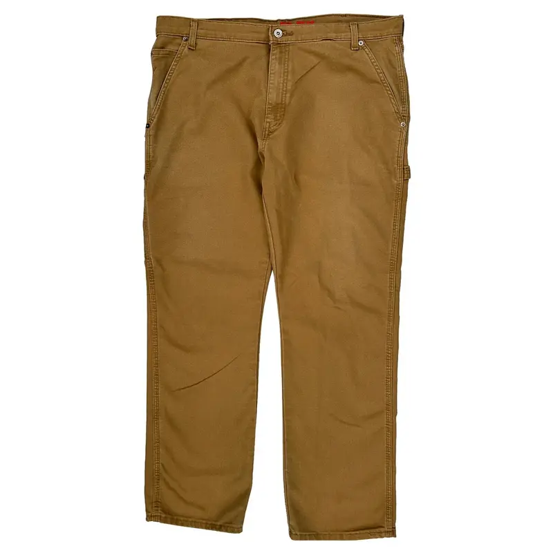 Flex Dickies Carpenter Trousers - 38″ Waist Brown Cotton Blend