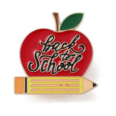 Teacher's Day Theme Rack Plating Light Gold Alloy Brooches