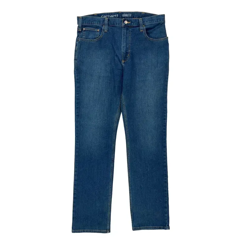 Carhartt Jeans - 36W 35L Blue Cotton Blend