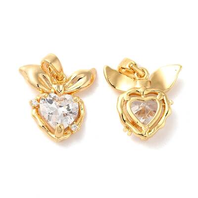 Brass with Cubic Zirconia Pendants