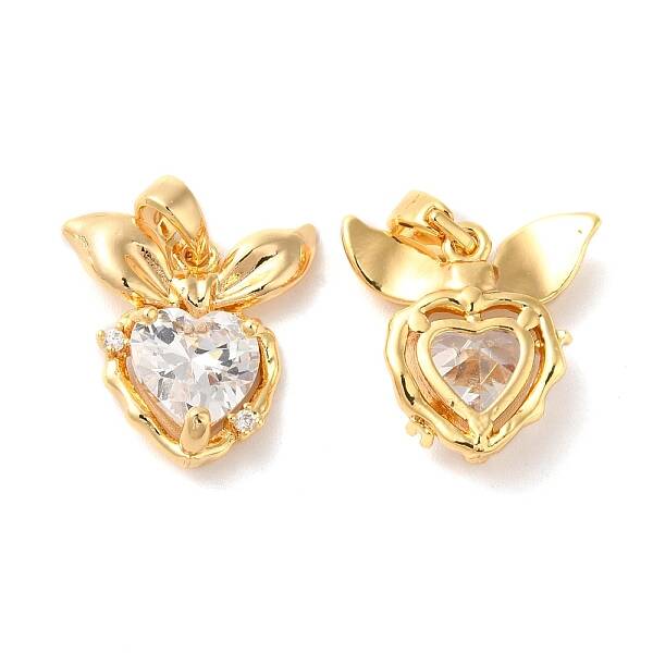 Brass with Cubic Zirconia Pendants
