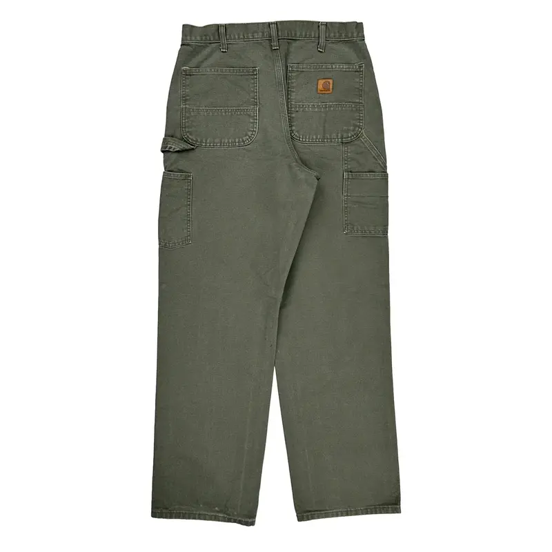 Carhartt Cargo Carpenter Trousers - 34? Waist Grey Cotton
