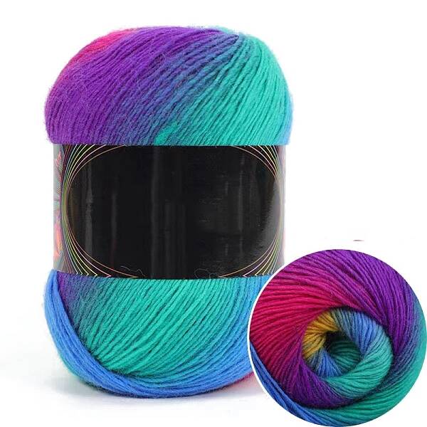 Gradient Color Cashmere Segment Dyed Yarn