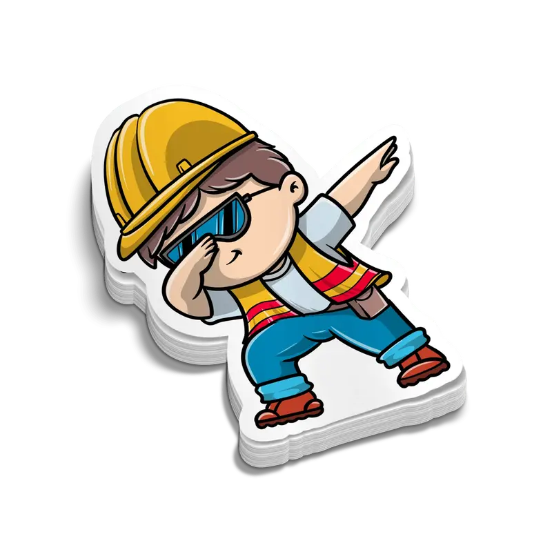 Construction DAB - Hard Hat Decal