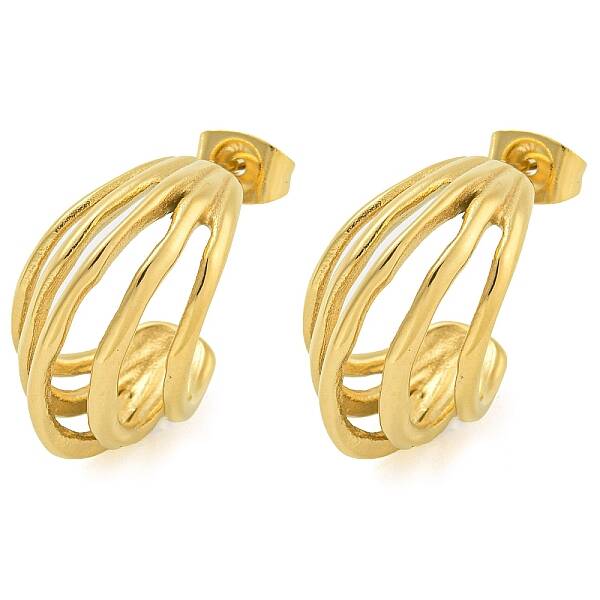 Ion Plating(IP) 304 Stainless Steel Stud Earrings for Women