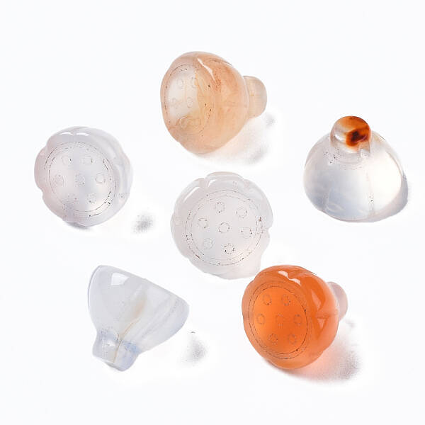Natural Chalcedony Charms