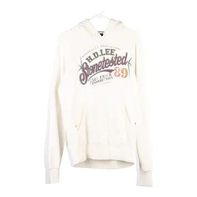 Lee Hoodie - Medium White Cotton Blend