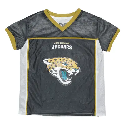 NFL Jacksonville Jaguars Aaron Dobson Reversible USA T-Shirt Black V-Neck Short Sleeve Boys M
