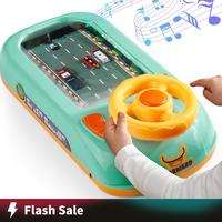 Car Racing Adventure Toy, Musical steering Wheel Racing Car Toy for Kids, Toddler Interactive Educational Simulated Dricing R...