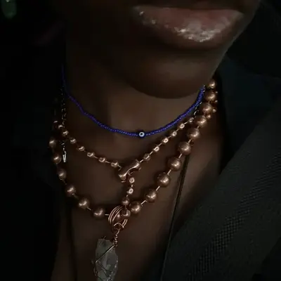 Copper Chunky Necklace Set. Pure Copper Daily Wear