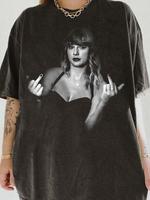 T-Swizzle Middle Finger Shirt,T-Swizzle Shirt,Era Tour Shirt Unisex T-Shirt for Men & Women,Funny Vintage Style,Perfect Nosta...