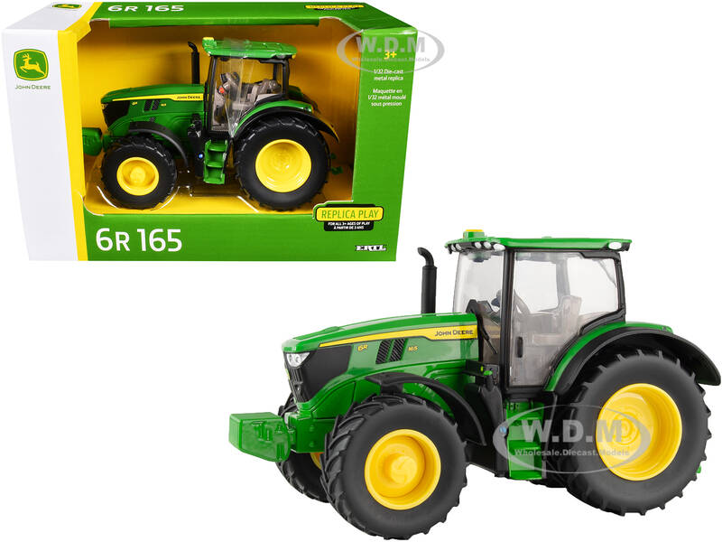 John Deere 6R 165 Tractor Green Replica Play Series 1/32 Diecast Model by ERTL TOMY
