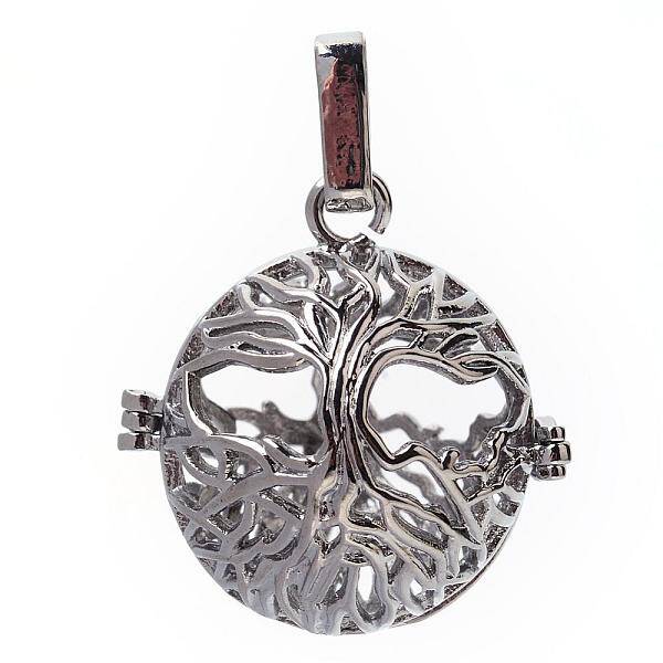 Rack Plating Brass Cage Pendants