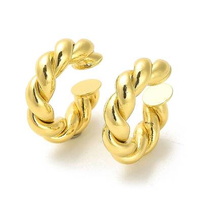 Brass Cuff Earrings